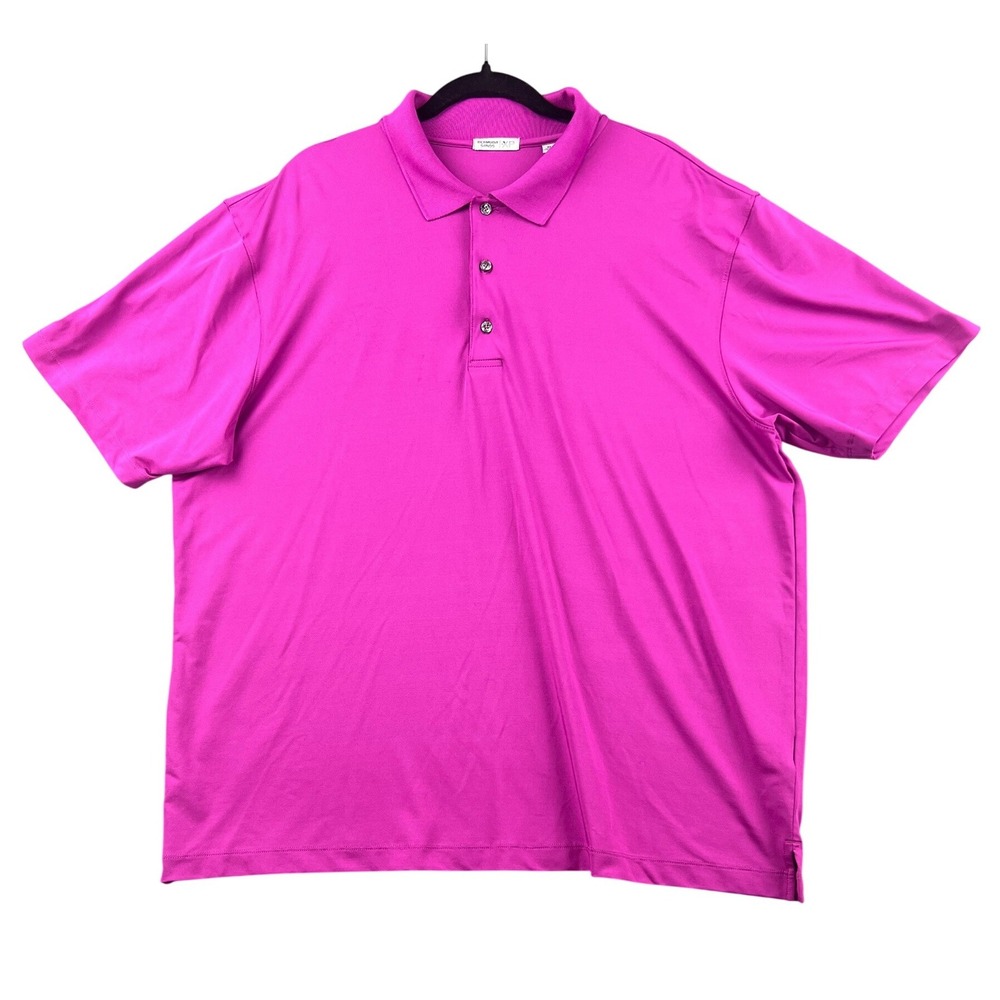 Bermuda Sands XP Mens XL Magenta Pink Performance Golf Polo Shirt Short Sleeve